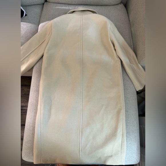 ZARA Oversized Vanilla/Cream coat size XS - Picture 8 of 12